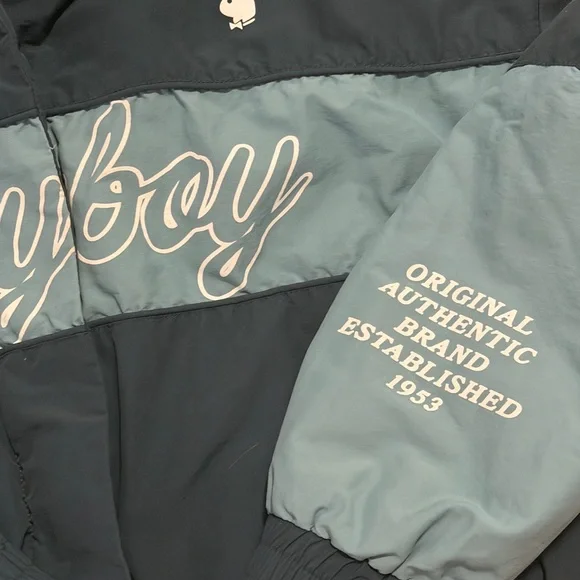 Playboy By PacSun Ski Puffer Jacket in Navy & Grey. Size M/L. - Picture 11 of 16